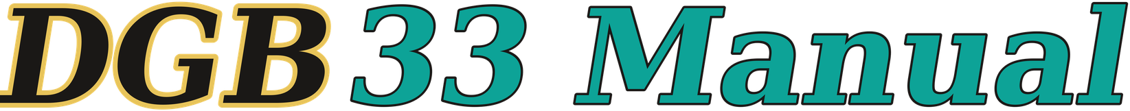 DGB33 Manual logo
